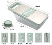 Cortador De Verduras Multifuncional En Acero Inoxidable Herramienta De Cocina Para Patatas Y Pepinos Ecológica Y Resistente