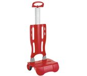 SAFTA  CARRO PORTAMOCHILAS PLEGABLE UN ASA ROJO ARMAZONES METALICOS