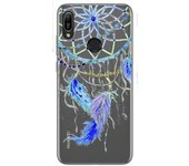 Tumundosmartphone Funda Gel Transparente para Huawei Y6 2019 / Y6s 2019 diseño Plumas Dibujos