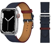 Leather Watch band for Apple Watch Straps 46mm 44mm 41mm 45mm 38-42mm 40mm 49mm bracelet iWatch series 10-Ultra 9-8-7-SE-6-5-4-3