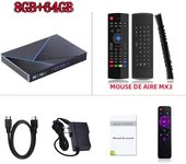 H96 Max V56 Android12 Smart TV Box RK3566 Quad-Core 4K 2.4G/5G WiFi BT4.0 1000M LAN 8GB 64GB Set Top Box
