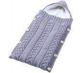 Manta envolvent para Bebe, Saco de dormir para Bebe recién nasido, mantas receptoras, envoltura de cochecito de Bebe de DOT suave y Gruesto para Bebe de 0 A 6 month
