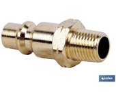 Conector aire macho 3/8 gran caudal