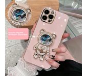 Nova 9 SE Case Quicksand Bear Astronaut Phone Case For Huawei Nova 9SE 8i 5t 3i 7SE 7 8 9 10 Pro Y70 Y90 Plating Kickstand Cover