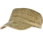 Gorras militares de algodón lavado Gorras de cadete del ejército Diseño único Gorra vintage de parte superior plana