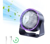 Ventilador USB Silencioso Ultrapotente con Rotación de 360°