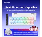 ACE60 MCHOSE ACE68 Magnetic Keyboard Mechanical Wired for Pro Gaming 0.01mm RapidTrigg 8000Hz SOCD/Rs 0.125ms 128K Sampling Rate