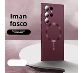 For Magsafe Matte Soft Bumper Magnetic Phone Case For Samsung S24 S22 S23 Ultra S24 Plus Shockproof Wireless Charging Cover