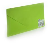 Pack 10 Ud. Carpeta Sobre con Cierre de Velcro - Tamaño Recibo/DL  (Carta) para hasta 100 Hojas 80 grs. - REF 90518-  5 Colores Vital Colors  Sólidos con Textura Soft Touch - 100% reciclable -by Office Box