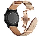 20mm 22mm Leather Band For Samsung Galaxy watch 5 4 6/classic/5 pro/active 2 40mm 44mm bracelet correa Huawei GT/2e/3/4 strap