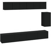 vidaXL Set de muebles para TV 6 piezas madera contrachapada, Mueble de Salon, Mueble TV, Mueble TV salon, Mesa de TV, Mueble tele