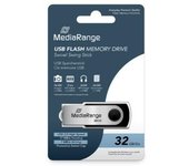 PENDRIVE 32GB USB 2.0 MEDIARANGE SILVER-BLACK