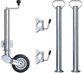 vidaXL Rueda de Gato de Remolque con Calzos de Rueda Accesorio para Coche 60 mm Cantidad 3 unidades, 5 unidades, 7 unidades