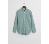 GANT Camisa marca Gant para hombre en tejido Poplin Regular Fit en color Kalamata Green