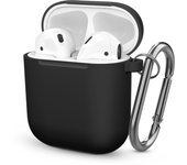Soft Silicone Earphone Case for AirPods 1st 2nd generation Case Anti-Scratch Headphone AirPods 2 Case with Hook Buckle Ear Pads