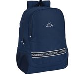 SAFTA - KAPPA "NAVY" Mochila Adaptable a Carro Portamochilas con Bolsillos laterales portabotellas - Mochila Diseño Único y Licencia Oficial con dos compartimentos grandes - Mochila Hombreras y espalda ergonómicas y acolchadas - Mochila