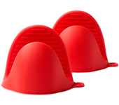 Manoplas Guantes Silicona Para Horno  Rojo