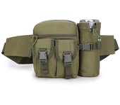 Bolsa táctica para botella de agua, bolsa militar para aficionados al ocio al aire libre, bolsa pequeña deportiva para hombres y mujeres, bolsa de cintura de viaje de camuflaje