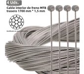 HEPPE Bike Shifter Brake Cables Grinding Stainless Steel Cable MTB Road Bike Front Rear Derailleur Shift Cable Brake Cable Set