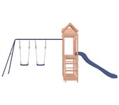 vidaXL Parque infantil de exterior madera maciza Douglas