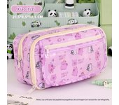 Kawaii Pencil Case Large Capacity Female Student Panda High Value Pencil Case Junior High School Girl School Supplies