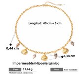 Loe| 18k Gold Starfish Shell Necklace for Women Stainless Steel Luxury Ocean Wind Jewelry  New