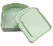 Toast Shaped Portable Lunch Box Sandwich Silicone Bento Box with Lid Student Office School Outdoor Lunch Box Food Container
