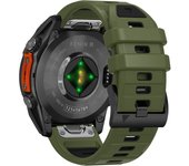 QuickFit 22mm 26mm Fenix8 Watch Band For Garmin Fenix E 8 47mm 51mm 7 7X 6 6X/Epix Pro/Enduro 3 Two-Tone Silicone Strap Bracelet