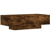 vidaXL Mesa de centro madera de ingeniería 100x49,5x31 cm Blanco, Negro, Gris hormigón Mesita de Salón o Comedor o Auxiliar Mesa de Café Meuble Salón
