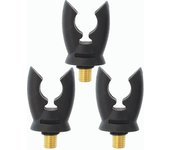 3 x Carp Fishing Rod Rest Head Rubber Gripper for Fishing Alarm and Buzz Bar AC170