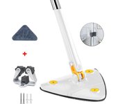 Rotatable Cleaning Mop Telescopic Triangle Spin Mop Long Handle Squeeze Quick Dry Mops for Floor Ceiling Household Cleaning Tool
