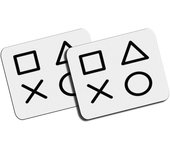 MERCHANDMANIA PACK 2 ALFOMBRILLAS GRANDES simbolos videojuegos consola mando famosos mousepad raton