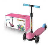 Patinete de 3 ruedas rosa con luces led 914D00018