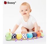 Muñeco de peluche con regla de altura para bebé, regalo para recién nacido, oruga, juguete para bebé