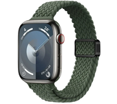 Slim Nylon Strap For Apple Watch Band 44mm 40mm 45mm 49mm 44 mm magnetic buckle Braided Bracelet iWatch series 9 se 7 3 8 Ultra