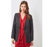 Chaqueta SINTY de brillo con manga  larga y bolsillos laterales - REF: SI-260117