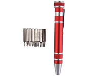 Multifunction 8 In 1 Mini Aluminum Precision Pen Screw Driver Screwdriver Set Repair Toolsfor Cell Phone Hand Tool Portable