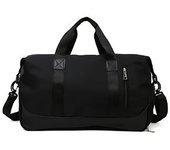 18.5*8.66*9.84 pulgadas Bolsa de lona deportiva para hombres y mujeres Bolsa de gimnasio portátil con bolsa húmeda y compartimento separado para zapatos Bolsa organizadora de viaje corta Práctico bolso de hombro