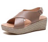 Sandalias de Verano para Mujer,Sandalias con Cuña,Sandalias de Punta Descubierta, Ajustado para Viajes al aire libre en verano, campamentos, Playa.