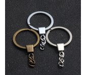 10/50/100pcs Key Chain Key Ring For Jewelry Making Keychain Accessories Long Round Split Keychain Keyrings DIY Wholesale