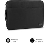 Funda subblim urban laptop sleeve para portatil 13.3 pulgadas - 14 pulgadas negro