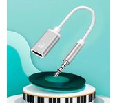 3.5mm Male to Type-c Female Headphone Converter Flat Adapter Analog Round S5J7