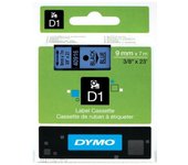 CINTA ROTULADORA D1 9MMX7M NEGRO/AZUL DYMO S0720710