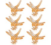 Orchid Clips Reusable Plastic Dragonfly Clamps for Indoor Plant Support Flower Vine Stem Climbing Decoration Clips Garden Tools