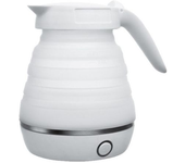 Hervidor Eléctrico Plegable, 600 ml de Silicona, con Fondo de Acero Inoxidable, Hervidor Practico para viajes y acampadas