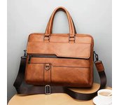 Luxury Brand Business Briefcase Men Leather Handbag For Man Messenger Shoulder Bag Office A4 Laptop Crossbody Bag MaleTote Bags