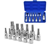 Juego de 13 puntas de destornillador con vástago Torx para mantenimiento del hogar