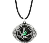 Marvel Avengers Dr Strange Necklace Men Doctor Strange Infinity Time Stones Eye of Agamotto Rotatable Necklace Keychain Kpop