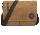 Bolsa Bandolera de Tela de Lona para Hombre, Vintage Canvas bolso de hombro para Messenger Bag para trabajo Uni Viaje Deporte.