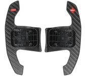 2PCS Steering Wheel Shift Paddle Left Right Matte Dry Carbon Fiber Paddle Shifter Extensions for F G Series Steering Wheel